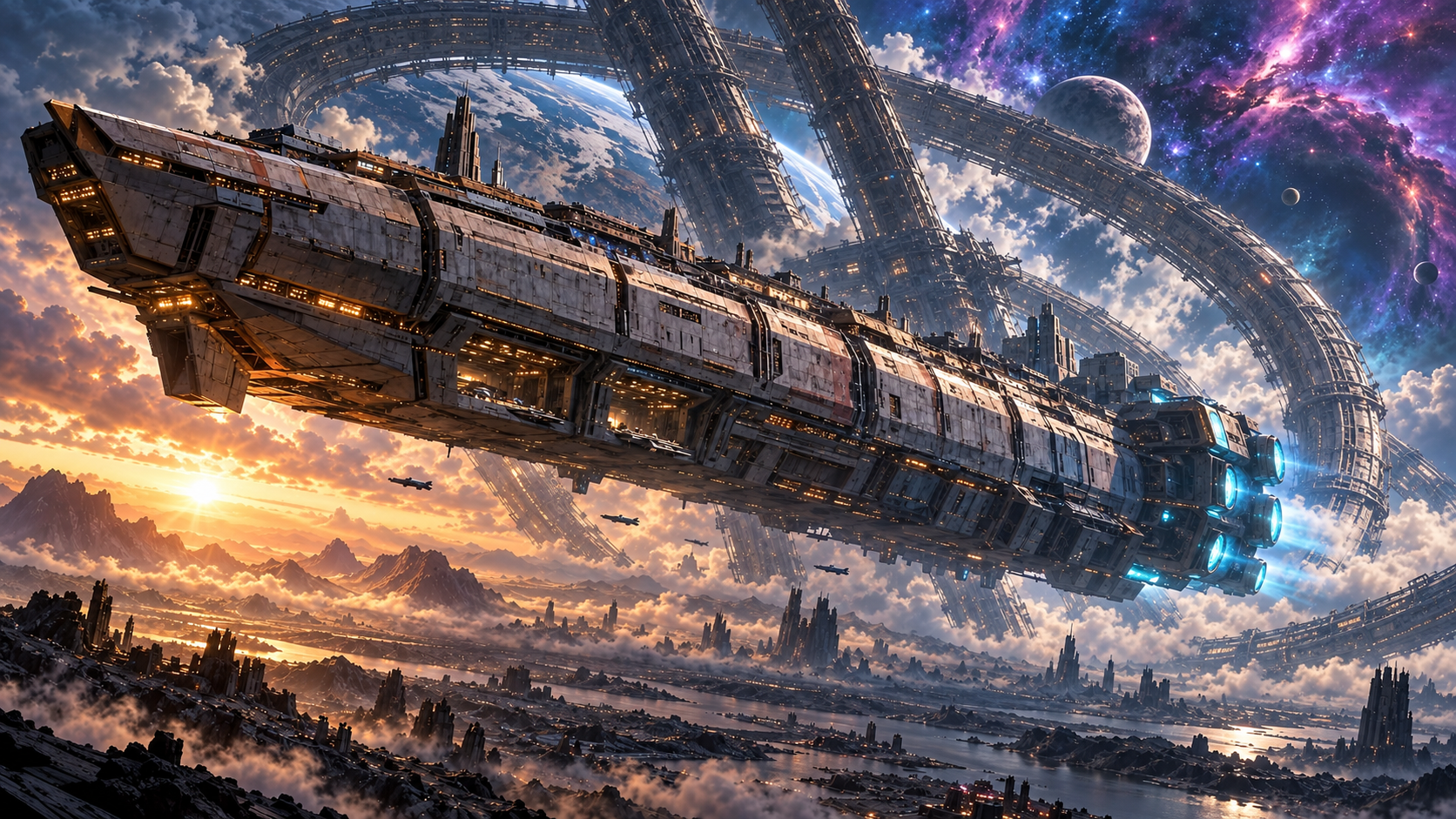 用户提供的星舰日落参考图